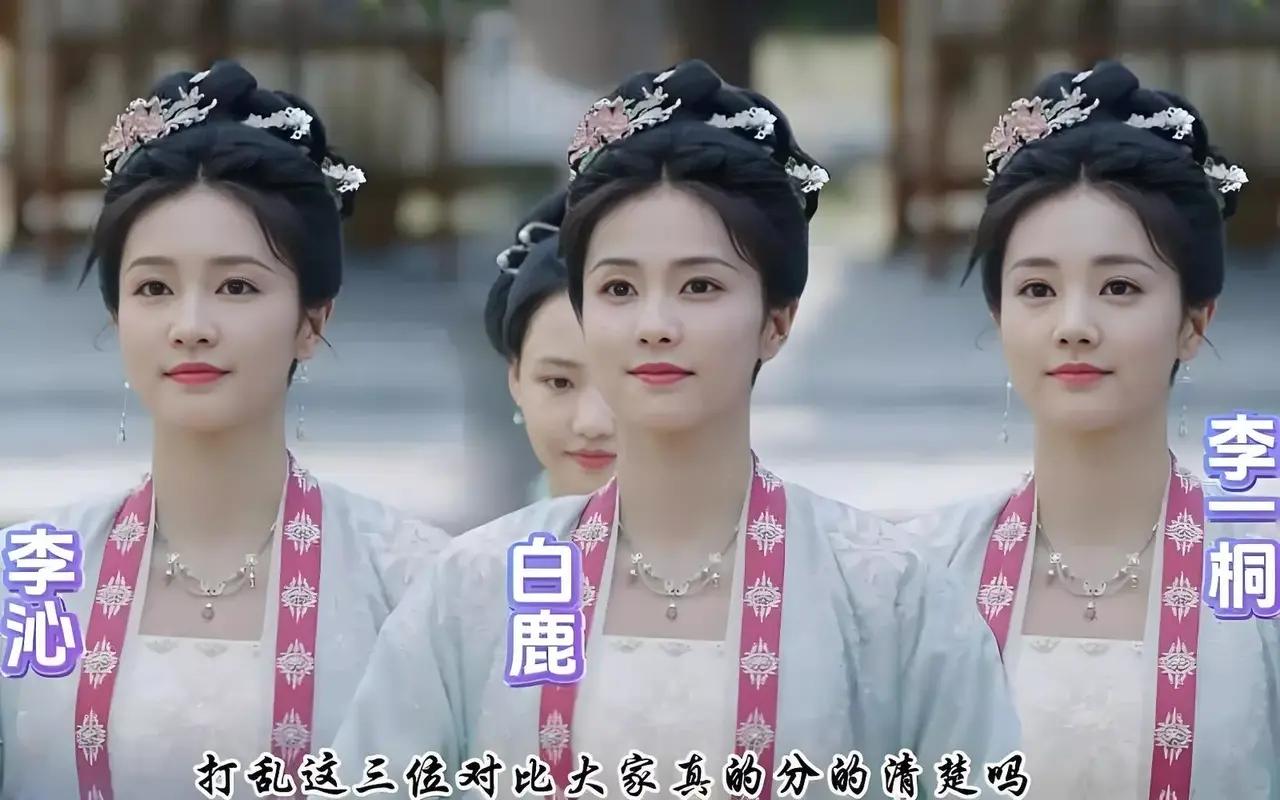 她们三个女明星在一起就算标注了名字我也分不清谁是谁，容易看重影！白鹿 李一桐