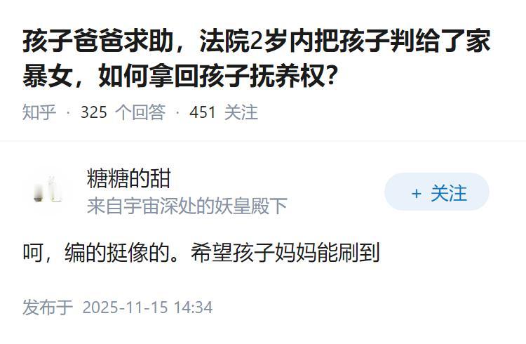 孩子爸爸求助，法院2岁内把孩子判给了家暴女，如何拿回孩子抚养权？