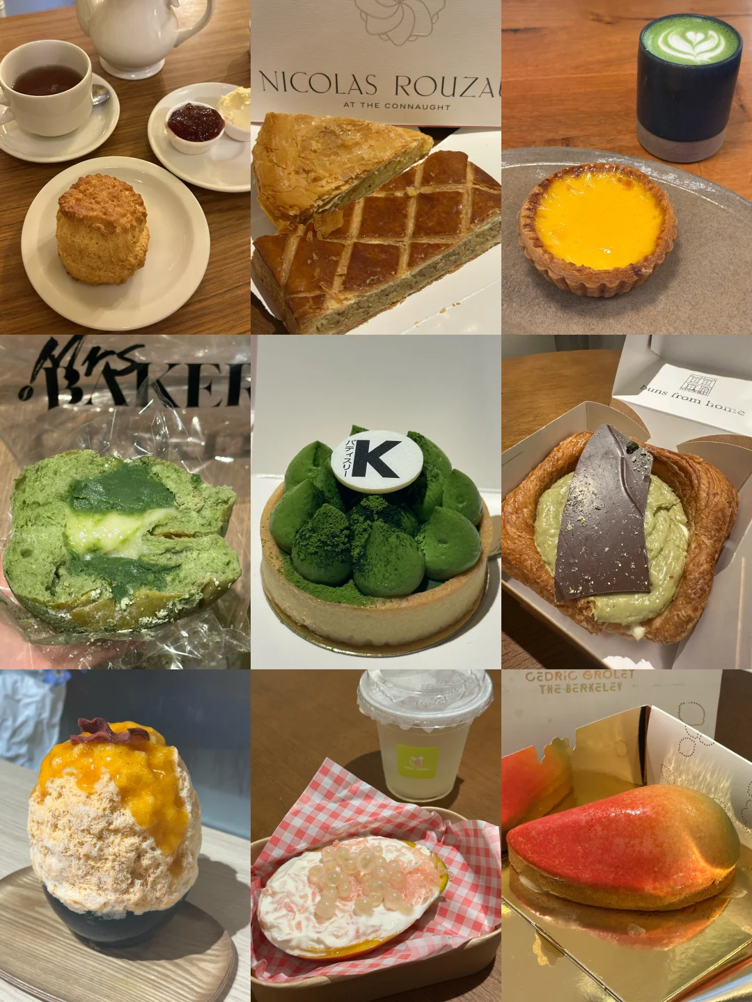 伦敦｜甜品脑袋又吃了12家🍞🍰🍮London攻略