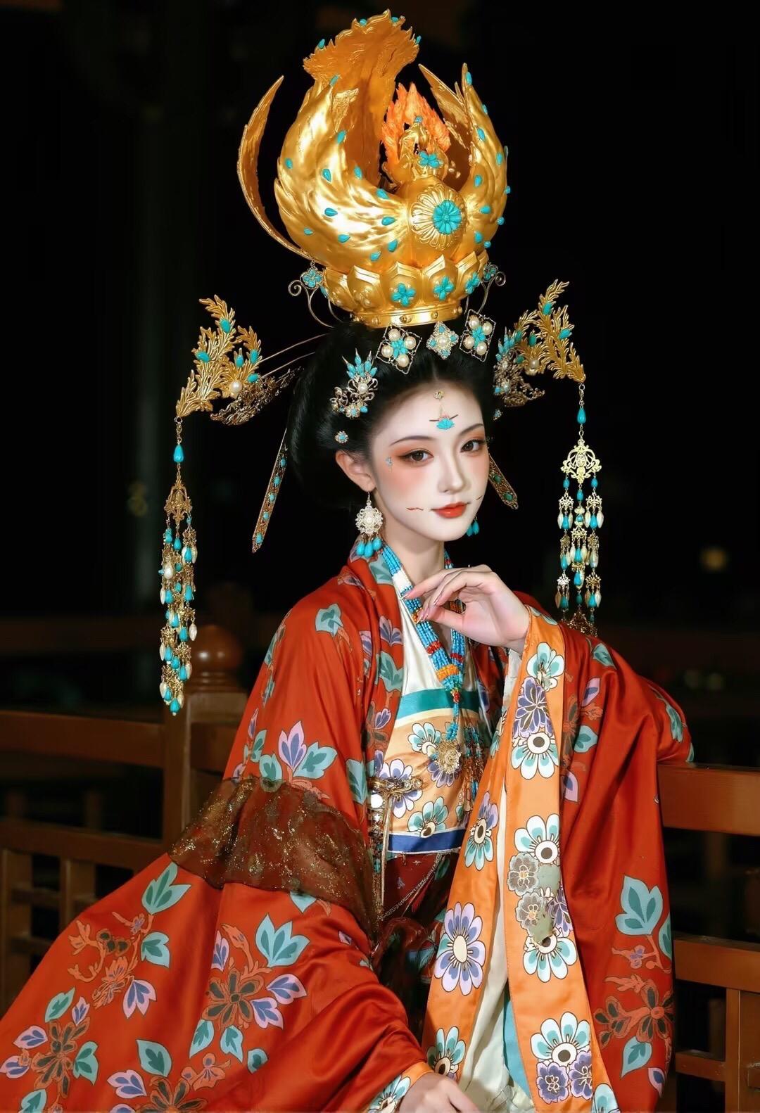ai凤冠华裳 古风夜摄 汉风唐韵 大唐风大片
