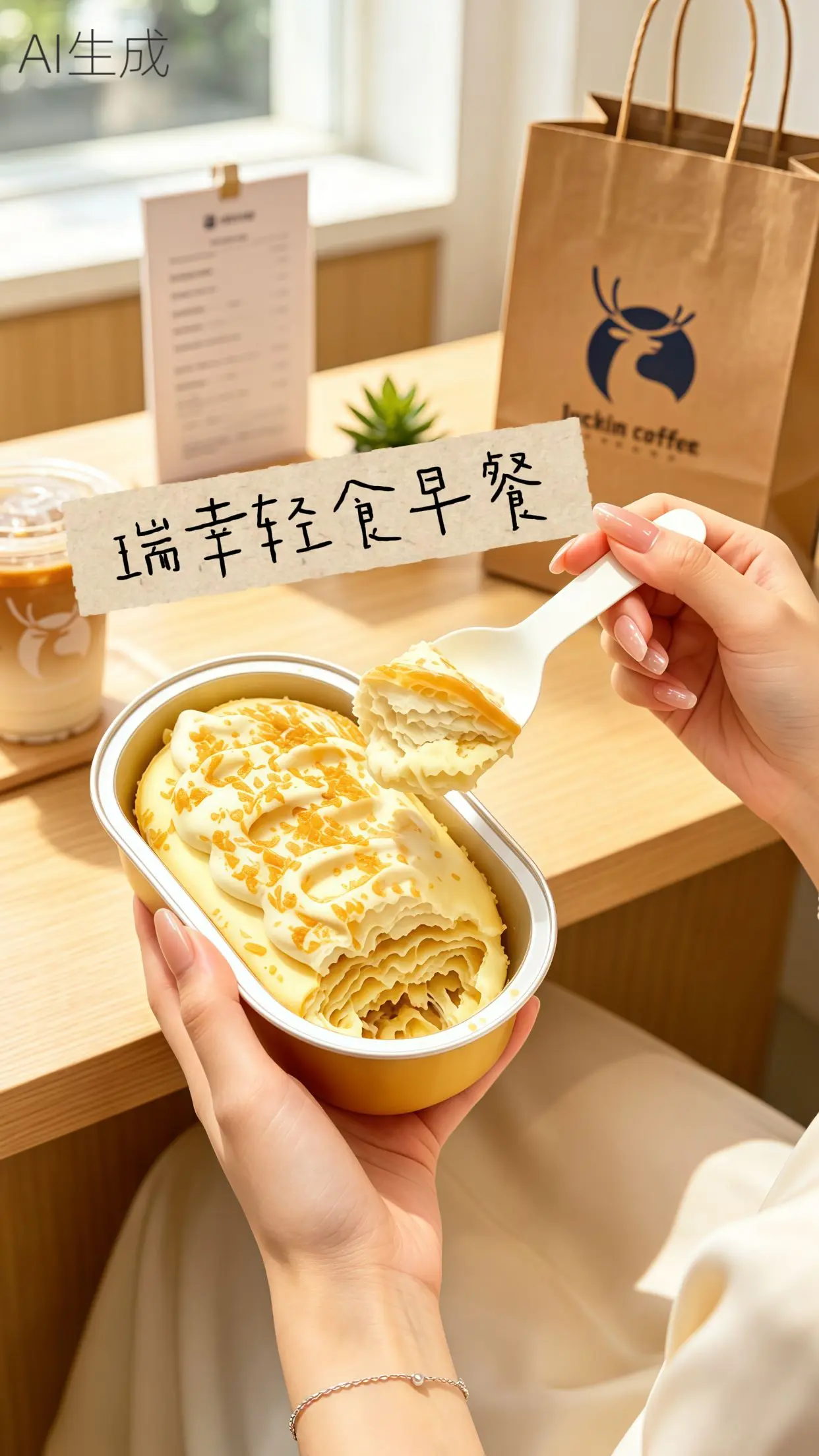 这一口好满足 被美食治愈的瞬间 瑞幸新品来了