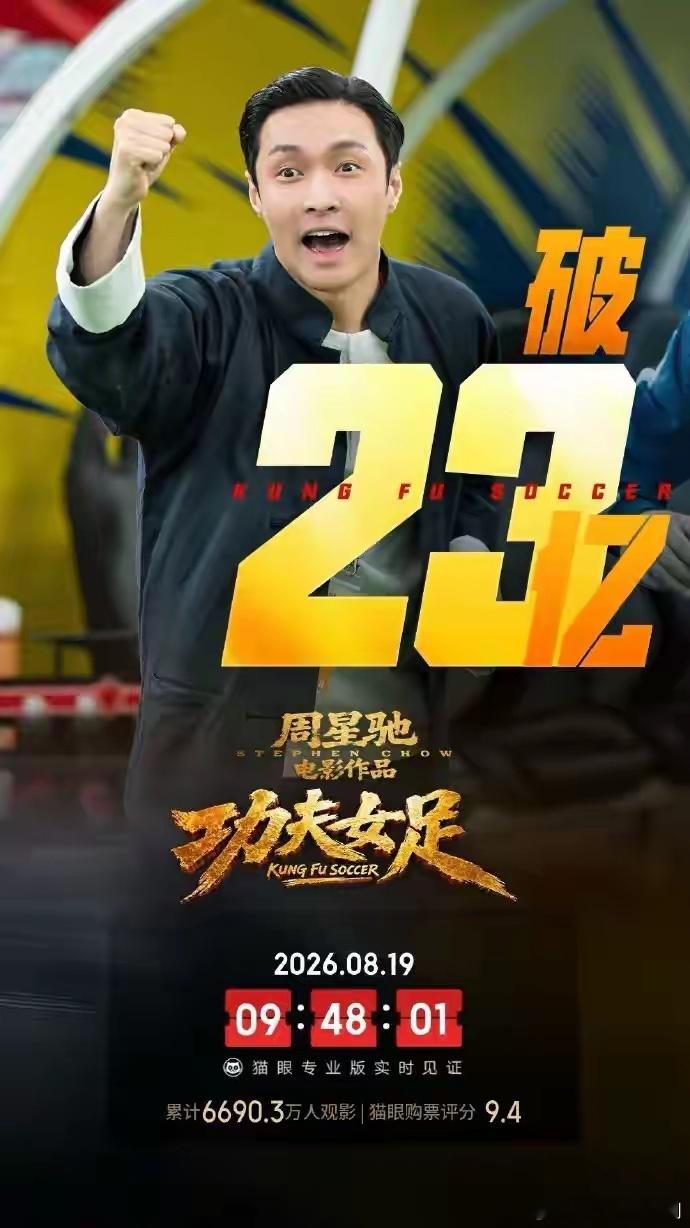 功夫女足上映40天总票房破23亿嘉行迪丽热巴工作室发文，祝贺迪丽热巴主演、周星驰