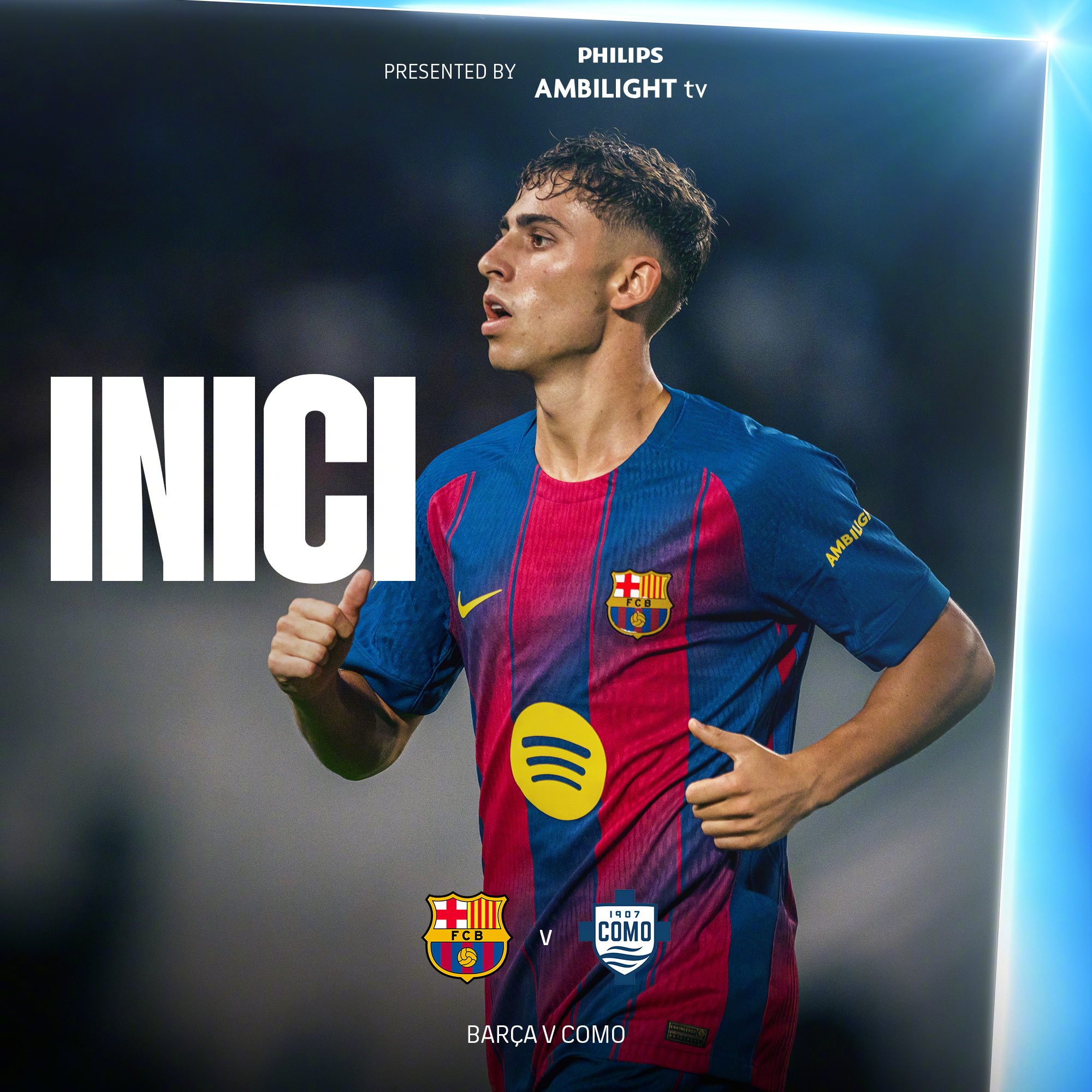 甘伯杯 比赛开始，巴萨加油！巴萨[超话]🔴🔵ForçaBarça ​​​