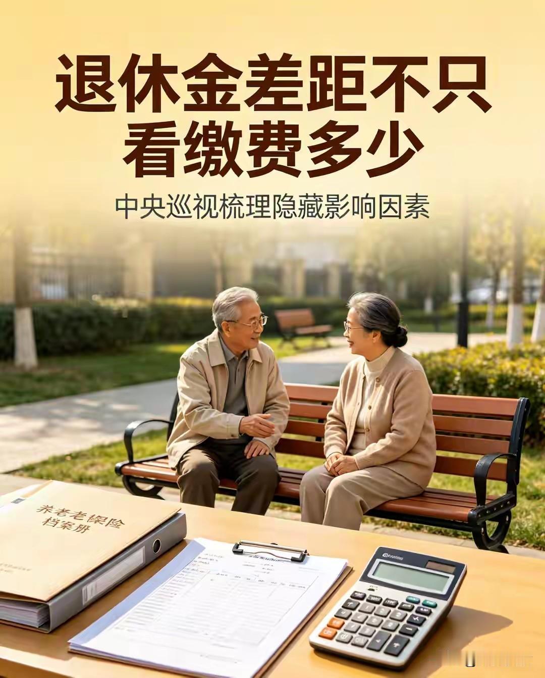 退休金差距不只缴费多少，中央巡视查出普通人吃亏的隐藏缘由
 
多数人认为养老金高
