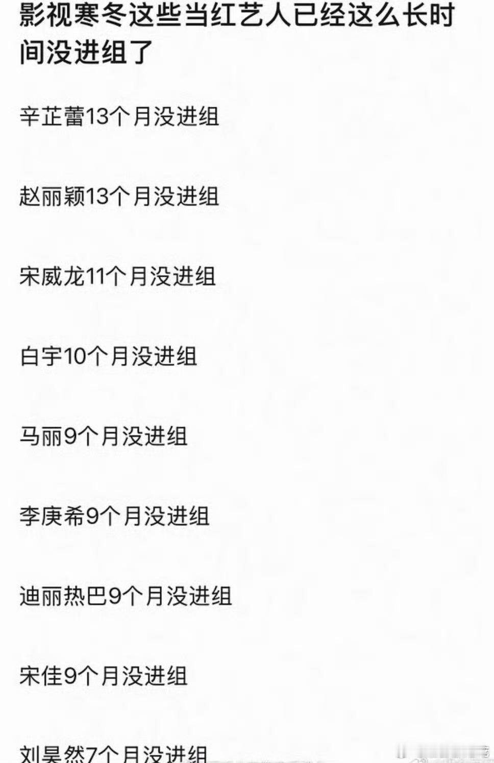 这些都是当红艺人……… 