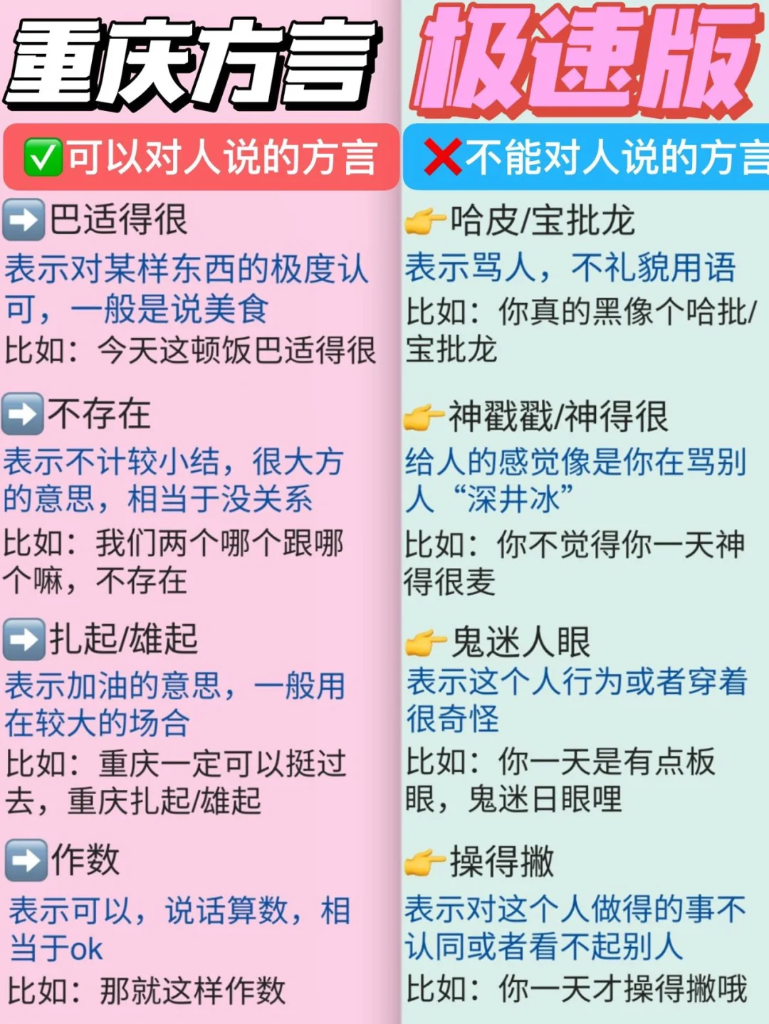 重庆方言‼️这些话不能对其他人说（🉑️怼人）
