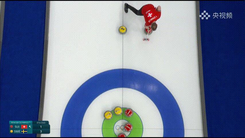 【奥运冰壶】瑞士单局4分，5-3反超瑞典 