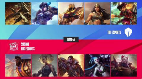  【TES vs LNG 第三局】

MVP：TES.JackeyLove（希维