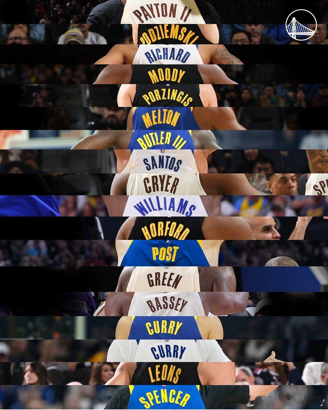 查收壁纸！本赛季到最后所有的勇士们！ 