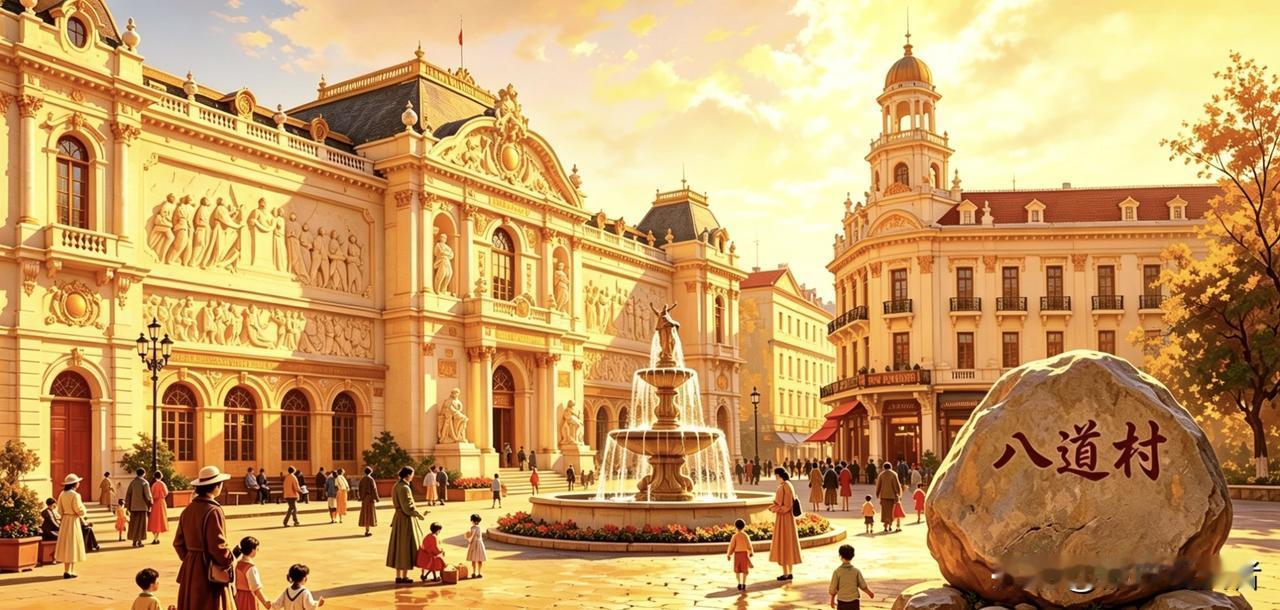 有这样两个村，一个叫八道村，一个叫鼓掌村。八道村不光富有，也很发达。另一个鼓掌村