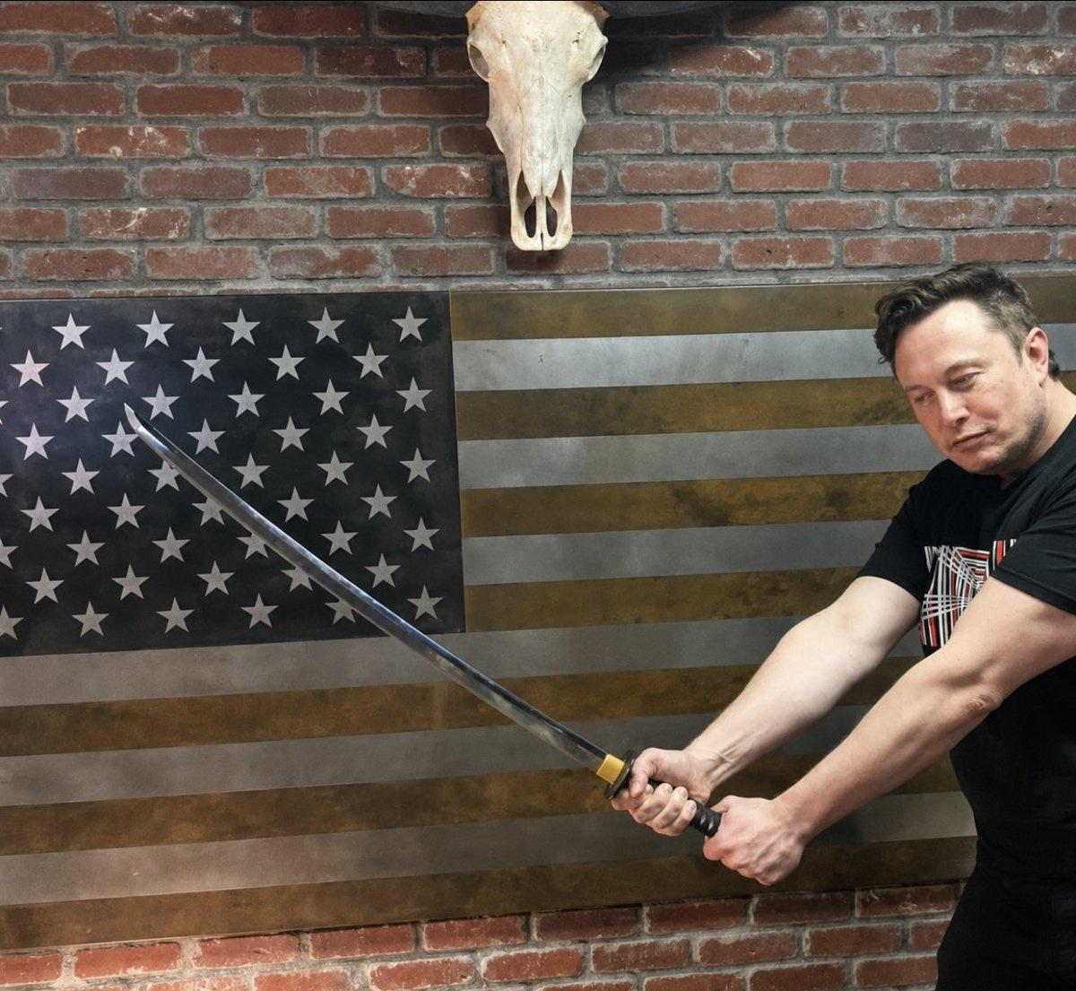 “我将为确保美国始终是自由与机遇之地而战斗到最后一滴血。” 

一 Elon M