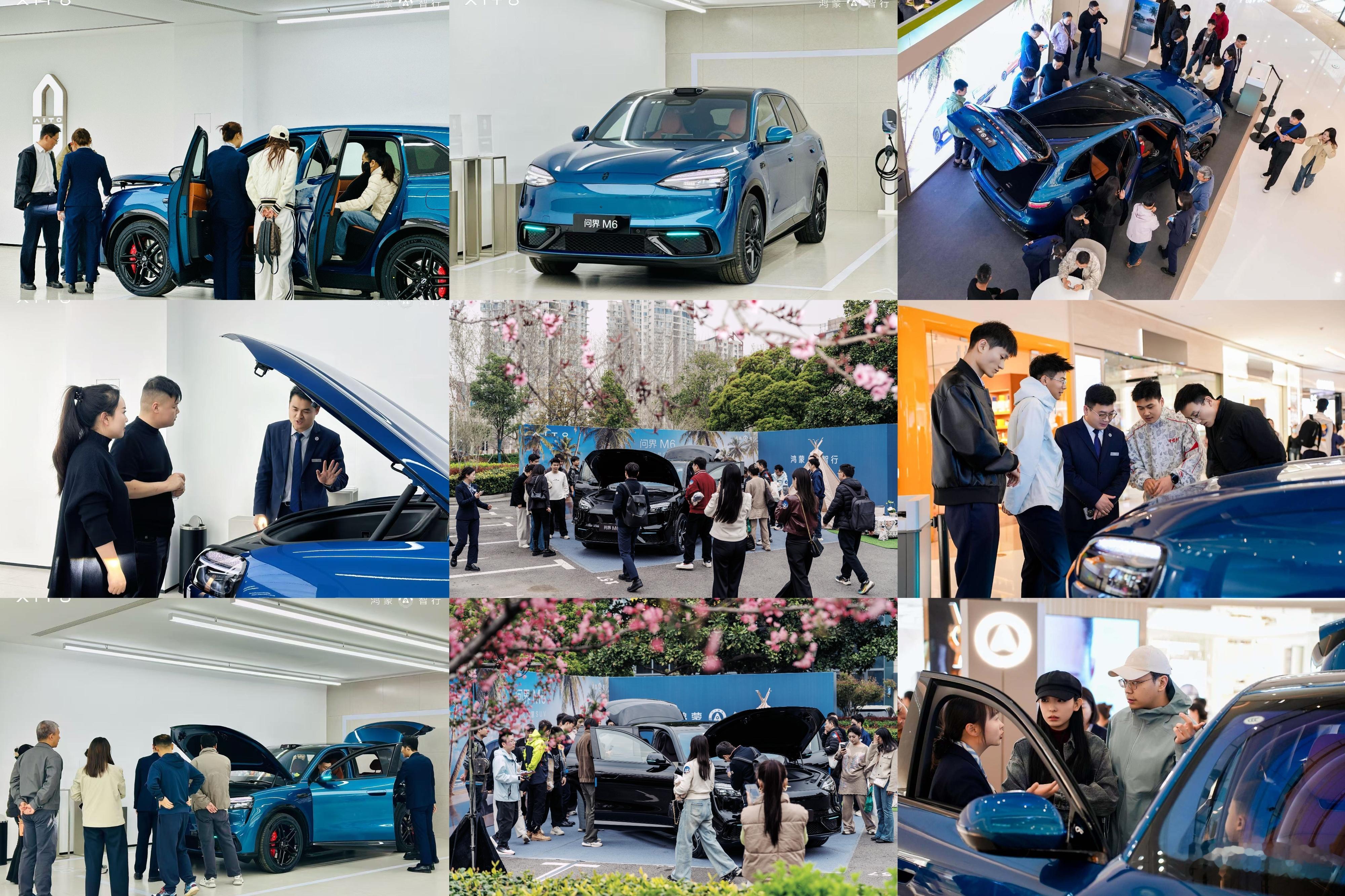 线下持续火爆，问界M6稳稳的。