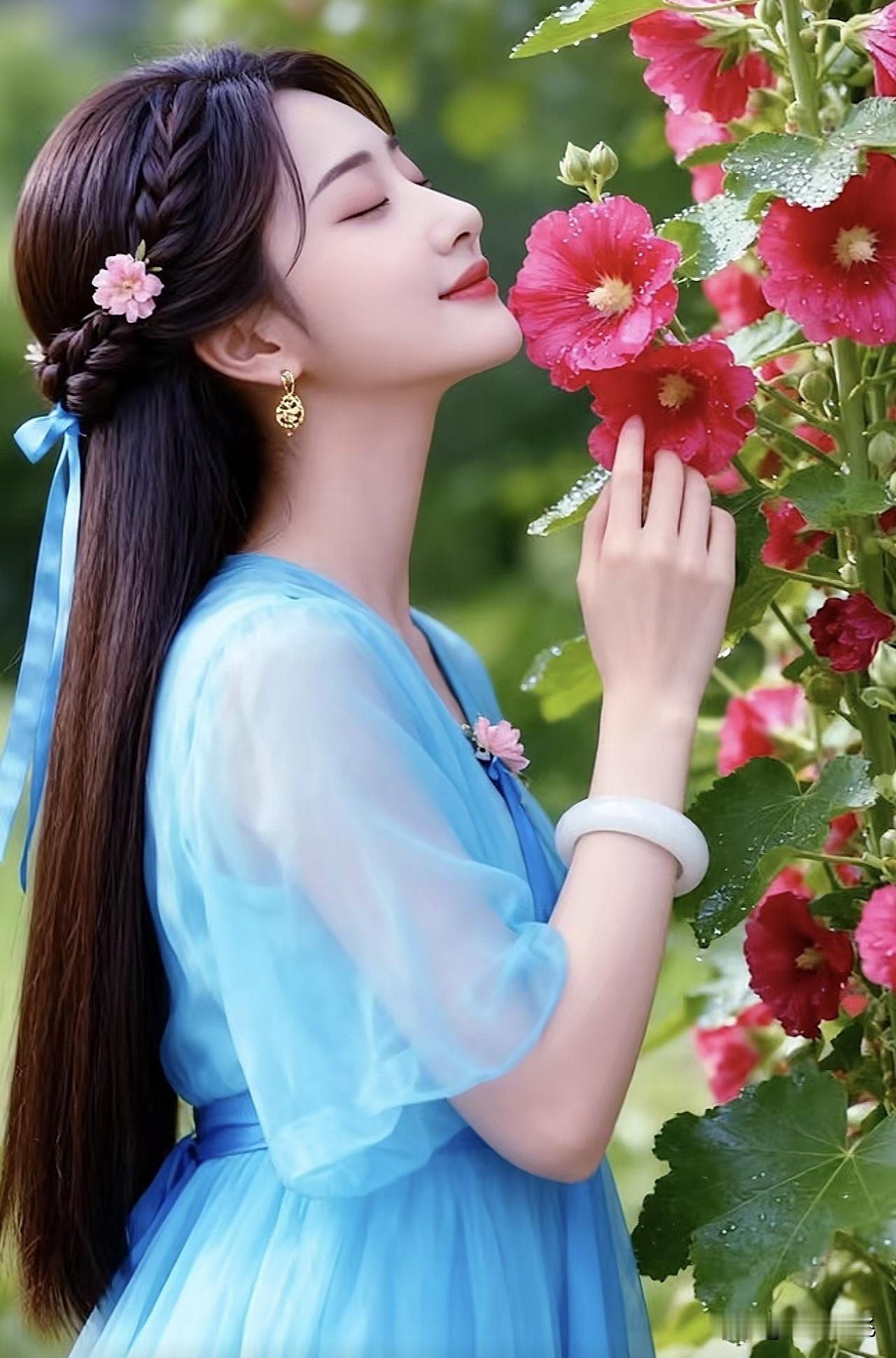 沉醉花海，轻吻花瓣，感受自然的芬芳与美好。🌸💐🌺初夏之即赏花海 花海少女感