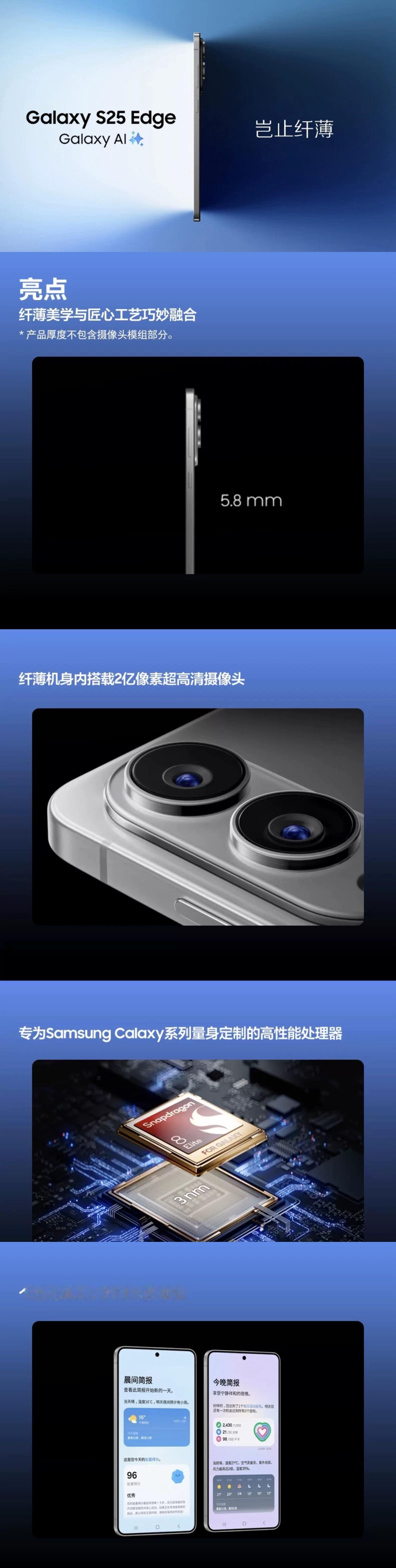 三星S25 Edge 12+512，全新旗舰，优惠后7399。有需要联系 ​​​