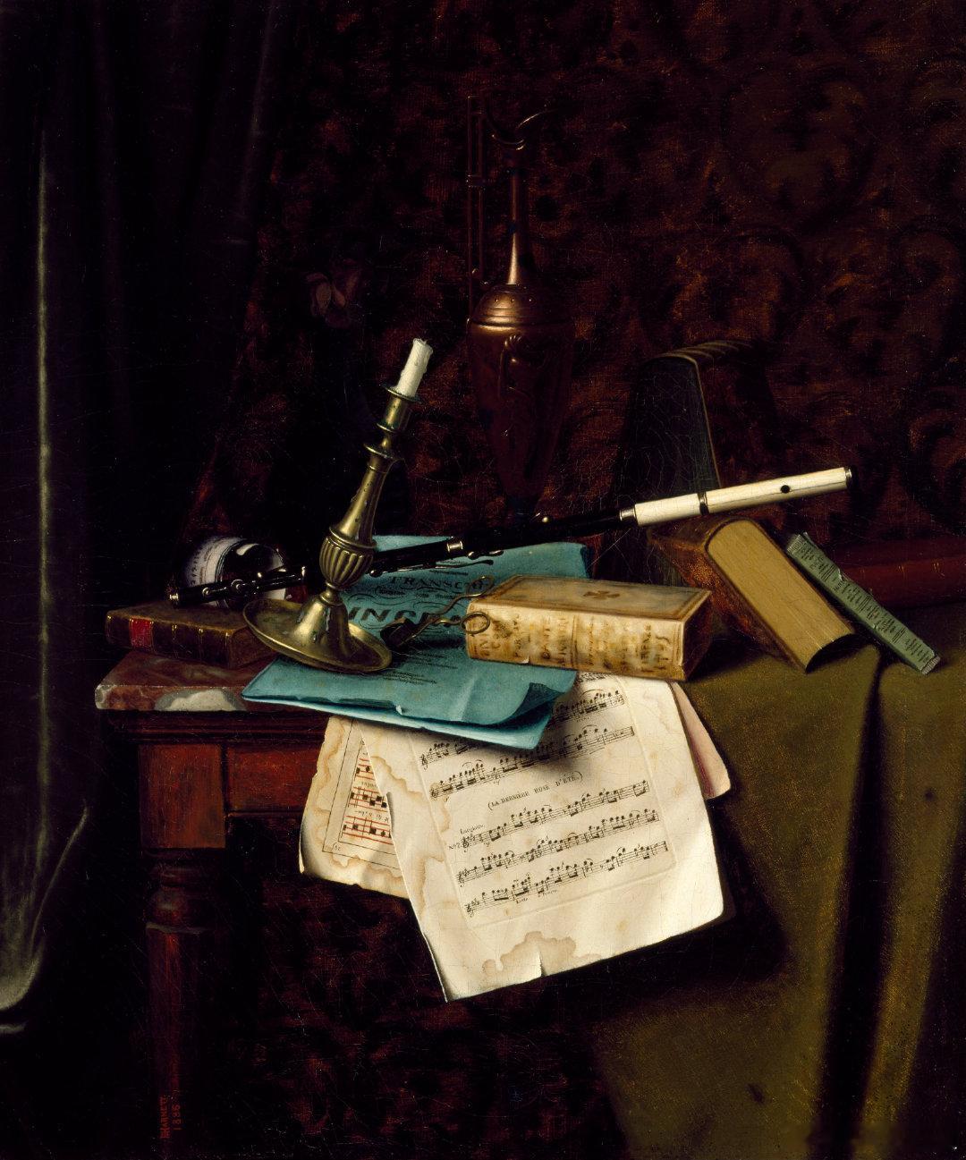 西洋历史文化鱼缸 美国画家威廉·迈克尔·哈内特（William Michael 