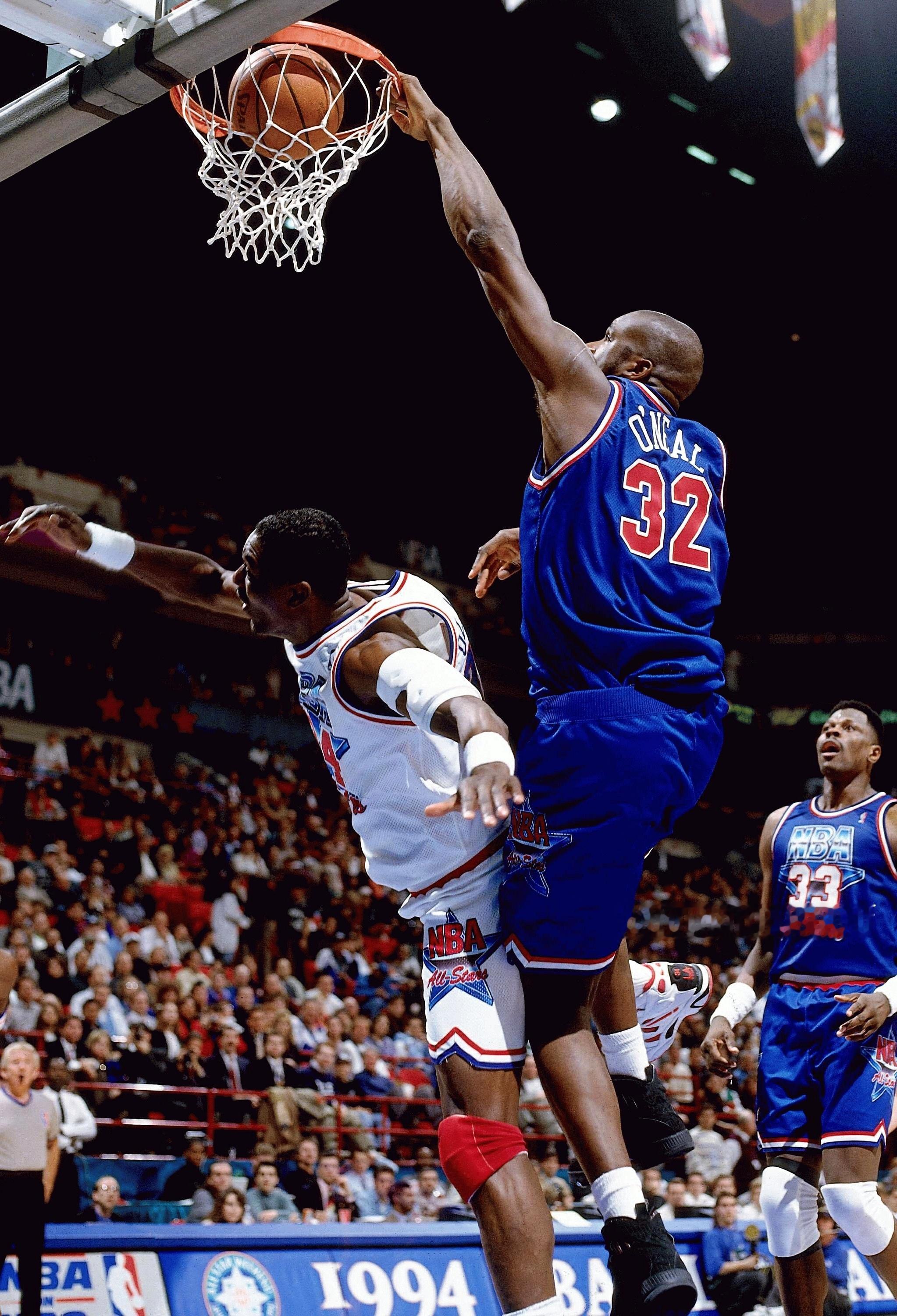 Shaquille O'Neal 1994nba奥尼尔奥拉朱旺