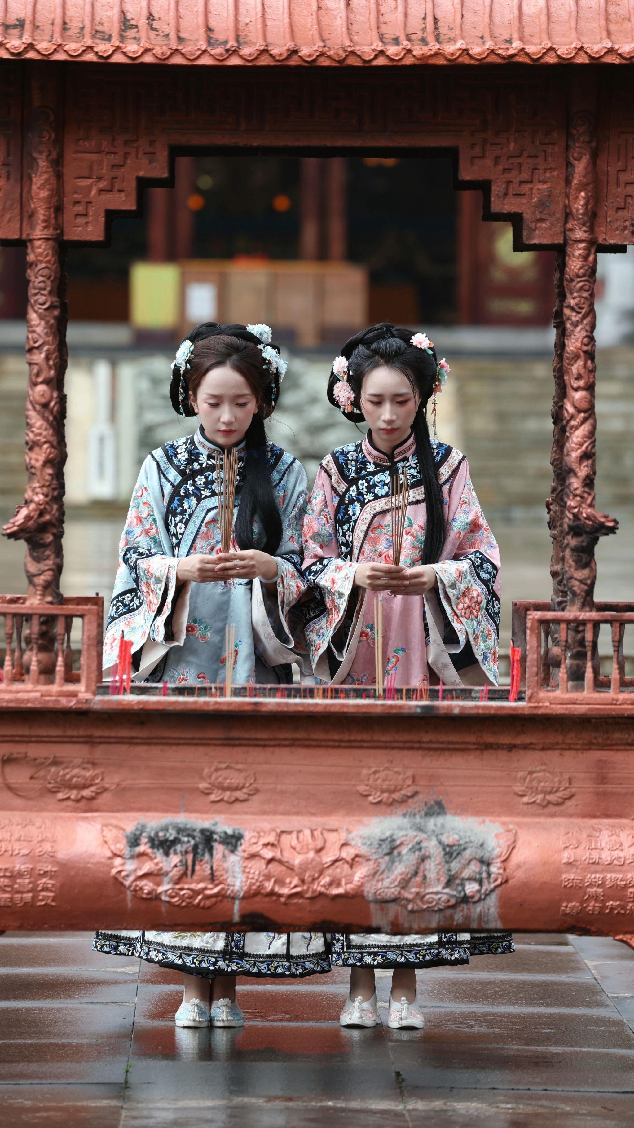 民族特色文化 清汉女 古风摄影穿越