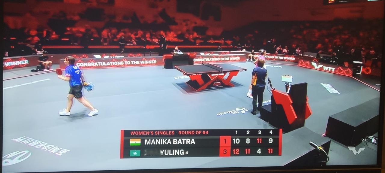 朱雨玲3:1战胜巴特拉，取得开门红！
说实话，虽然朱雨玲3:1战胜了巴特拉，但赢