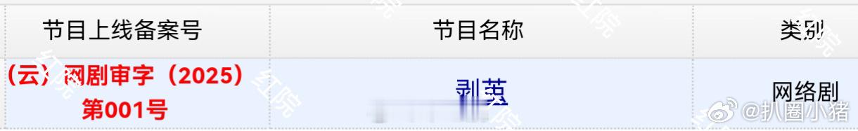 罗云熙《剥茧》今日过审下证，21集[ok] ​​​