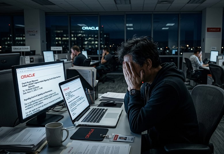 甲骨文凌晨6点突发裁员3万人 还没起床就失业！！！！简单除暴，Oracle3月3