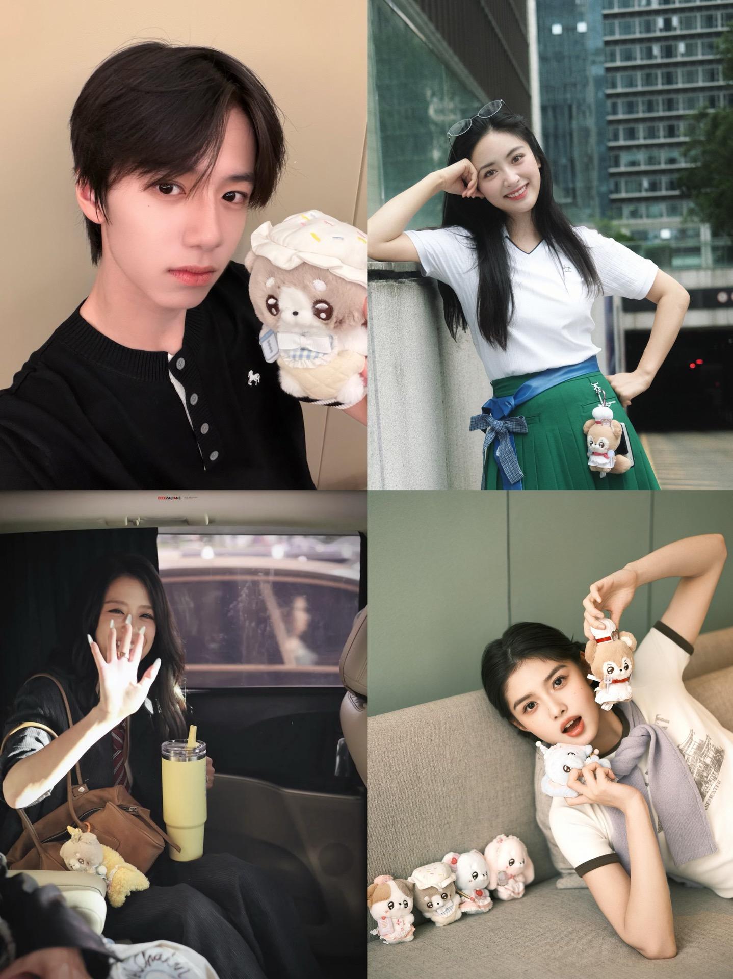 女明星爱豆晒照📷都有的挂件，萌翻了！半个娱乐圈女明星爱豆🤩都🈶️...