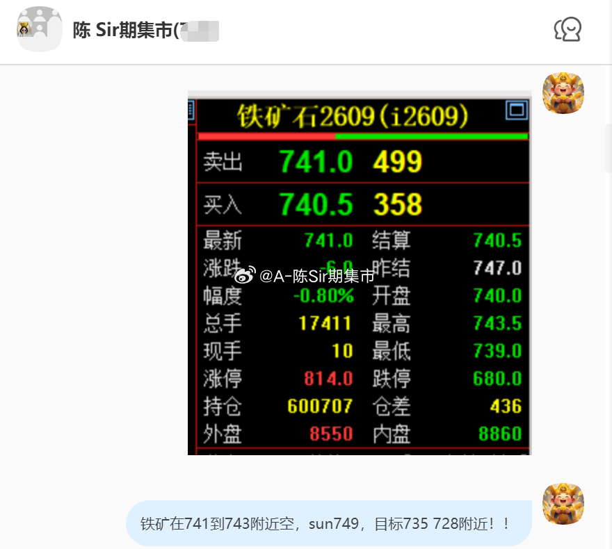 2026/7/3第二单【2609铁矿石】铁矿完成8个点！80点的lirun！铁矿