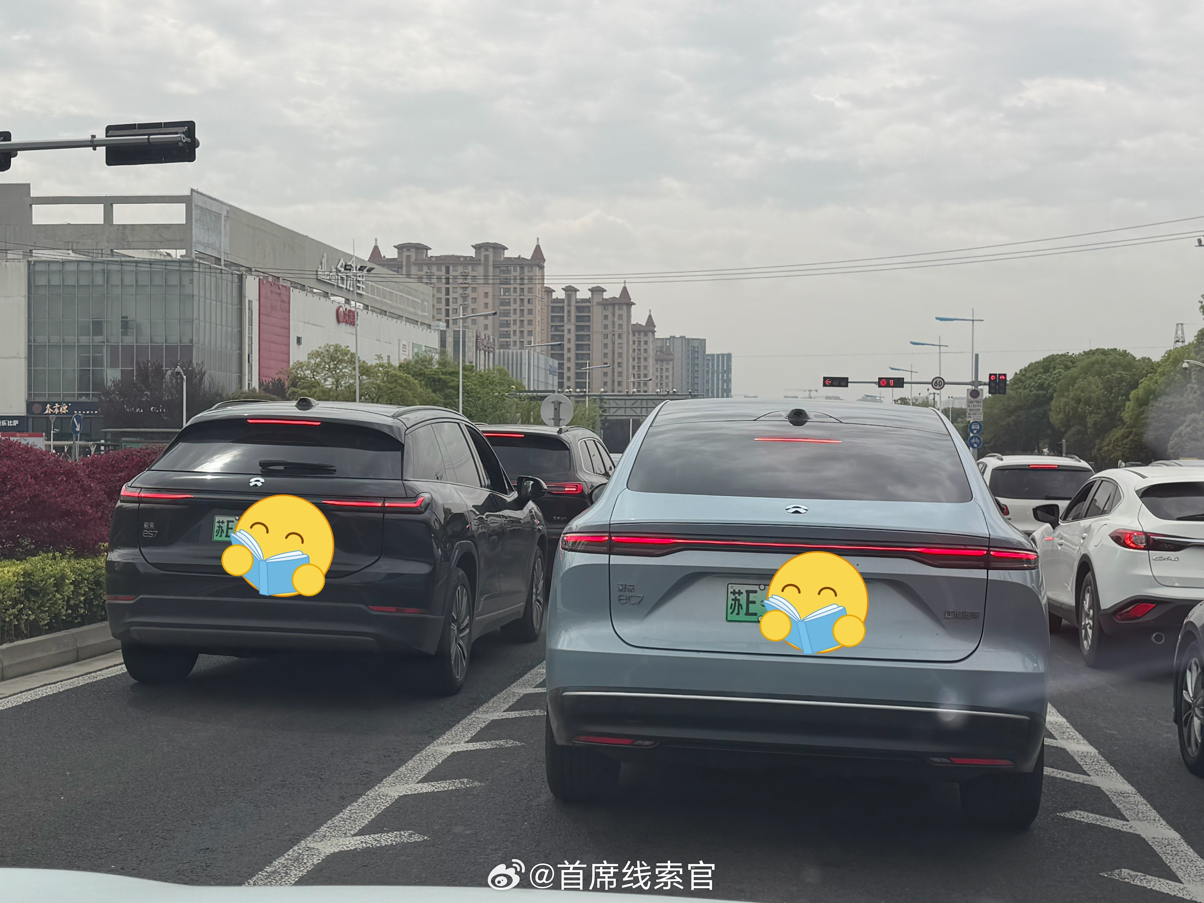 第一次看到 EC7 和 ES7 同框，尤其是 ES7 已经很少见了。308_IO