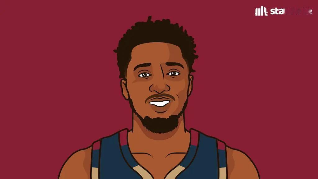 骑士nba米切尔克利夫兰骑士[超话] 比肩欧文！米切尔砍下40+且真实命中率90