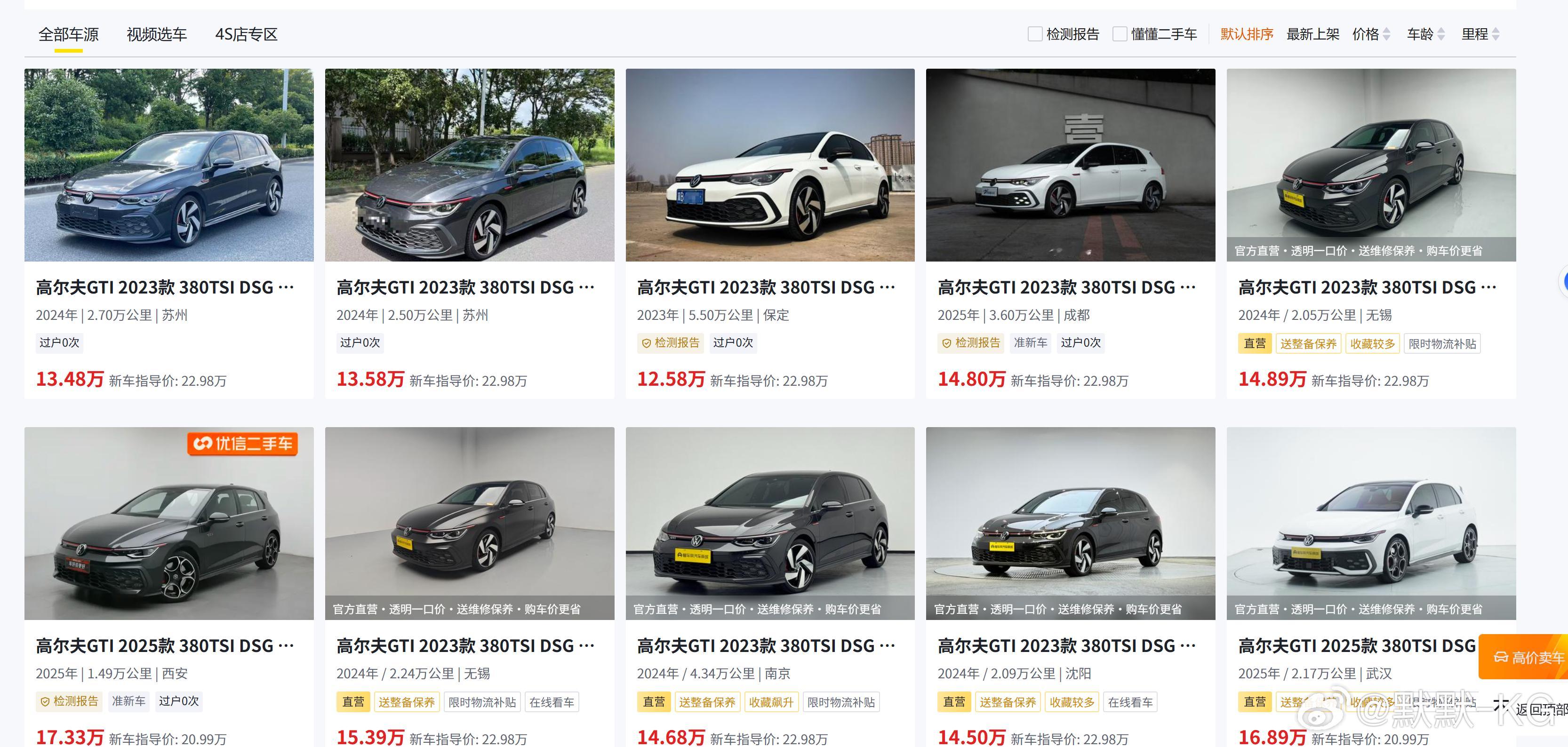 影豹、MK8 GTI、伊兰特N，二手，怎么选？ ​​​