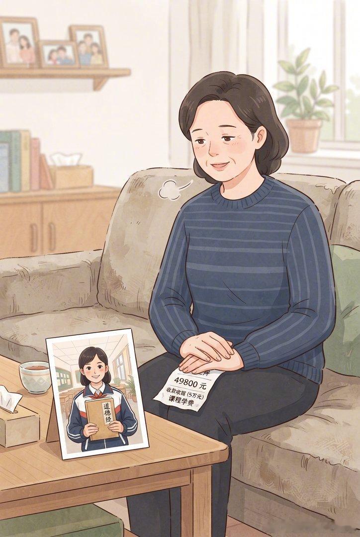 【失业妈妈借高利贷送子戒网瘾】李华芳每天收到照片：女儿捧《中庸》、跳绳、微笑，还