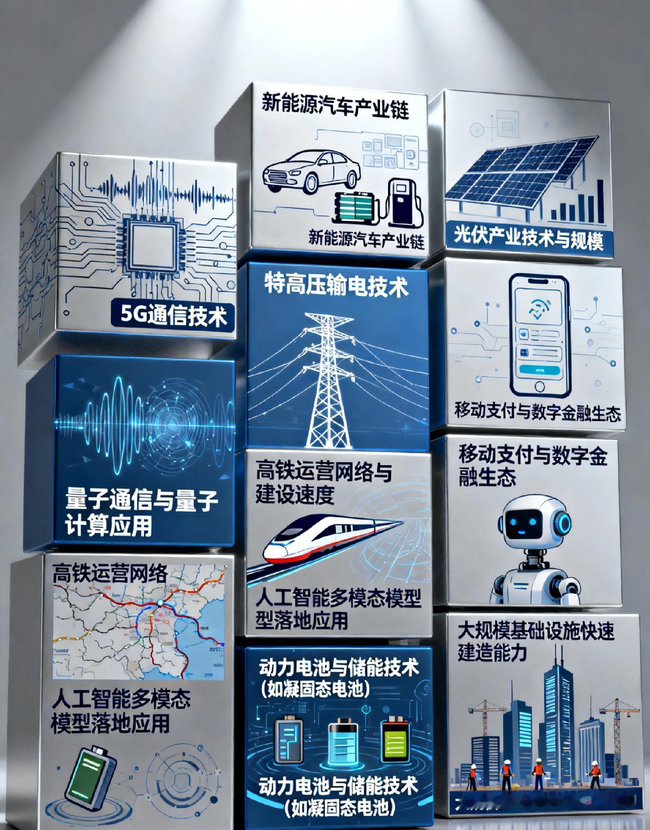中国以下10个领域早已领先欧美诸国
1、5G通信技术  
2、新能源汽车产业链 