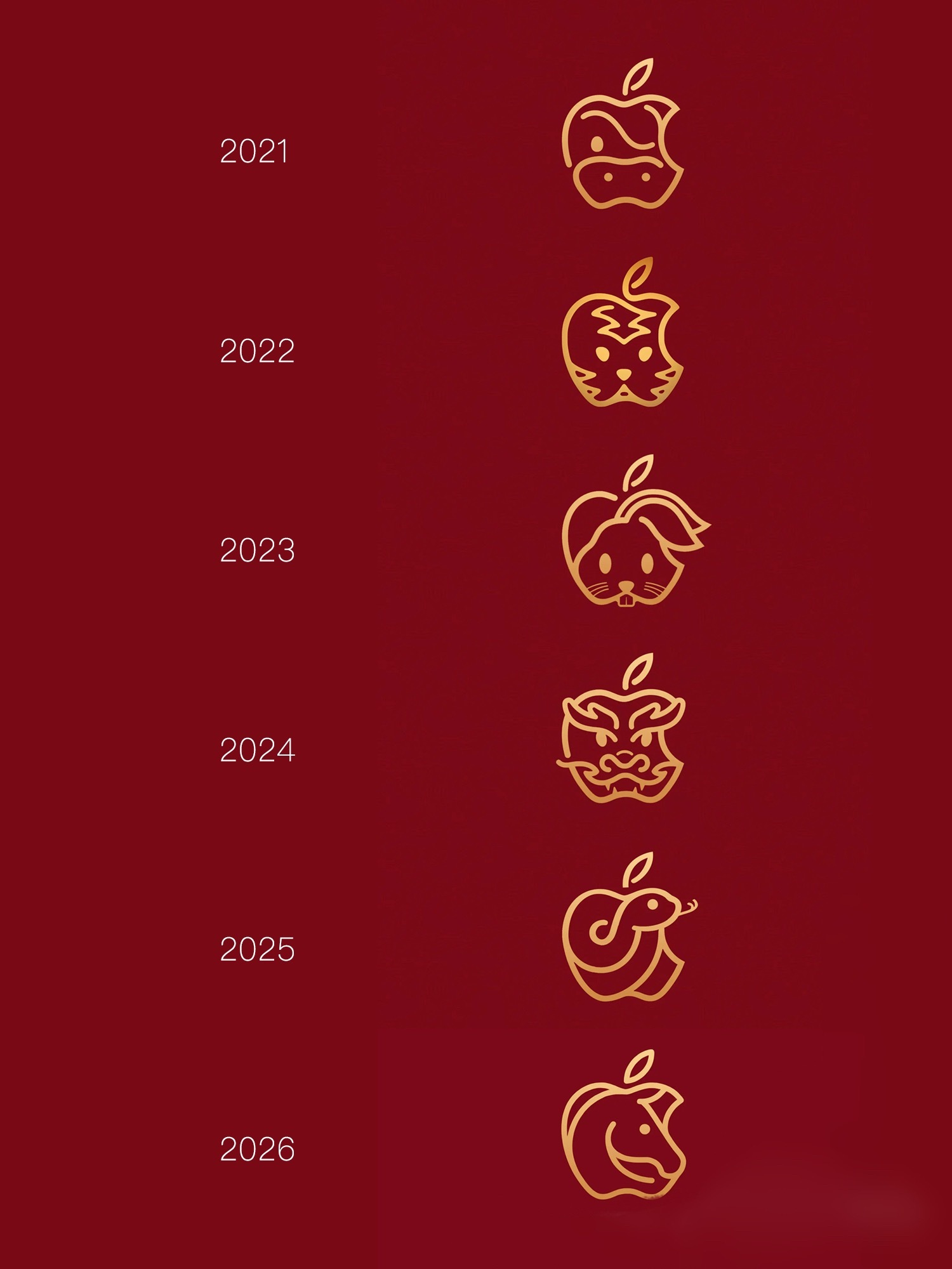 苹果马年生肖，好看的～ 