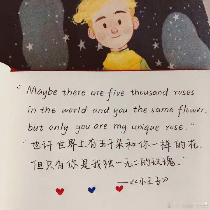 《小王子》经典语录❤️ #动漫语录# ​​​
