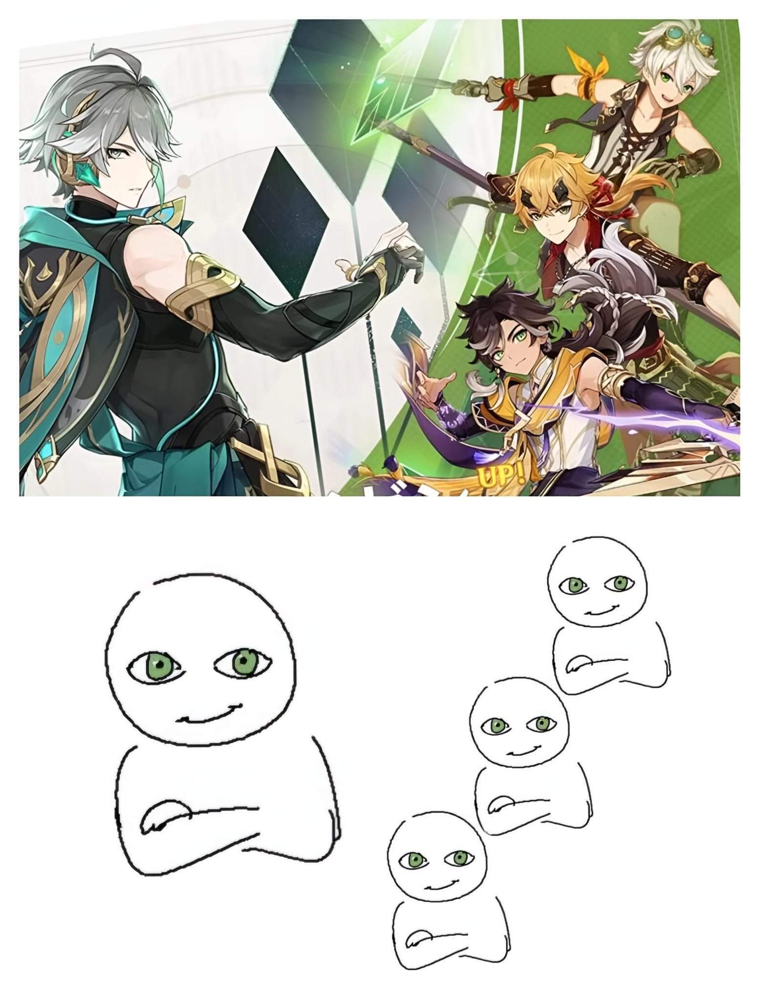 艾尔海森卡池简化版是不是这样[doge]？#原神4.7版本##游戏星玩家##原神