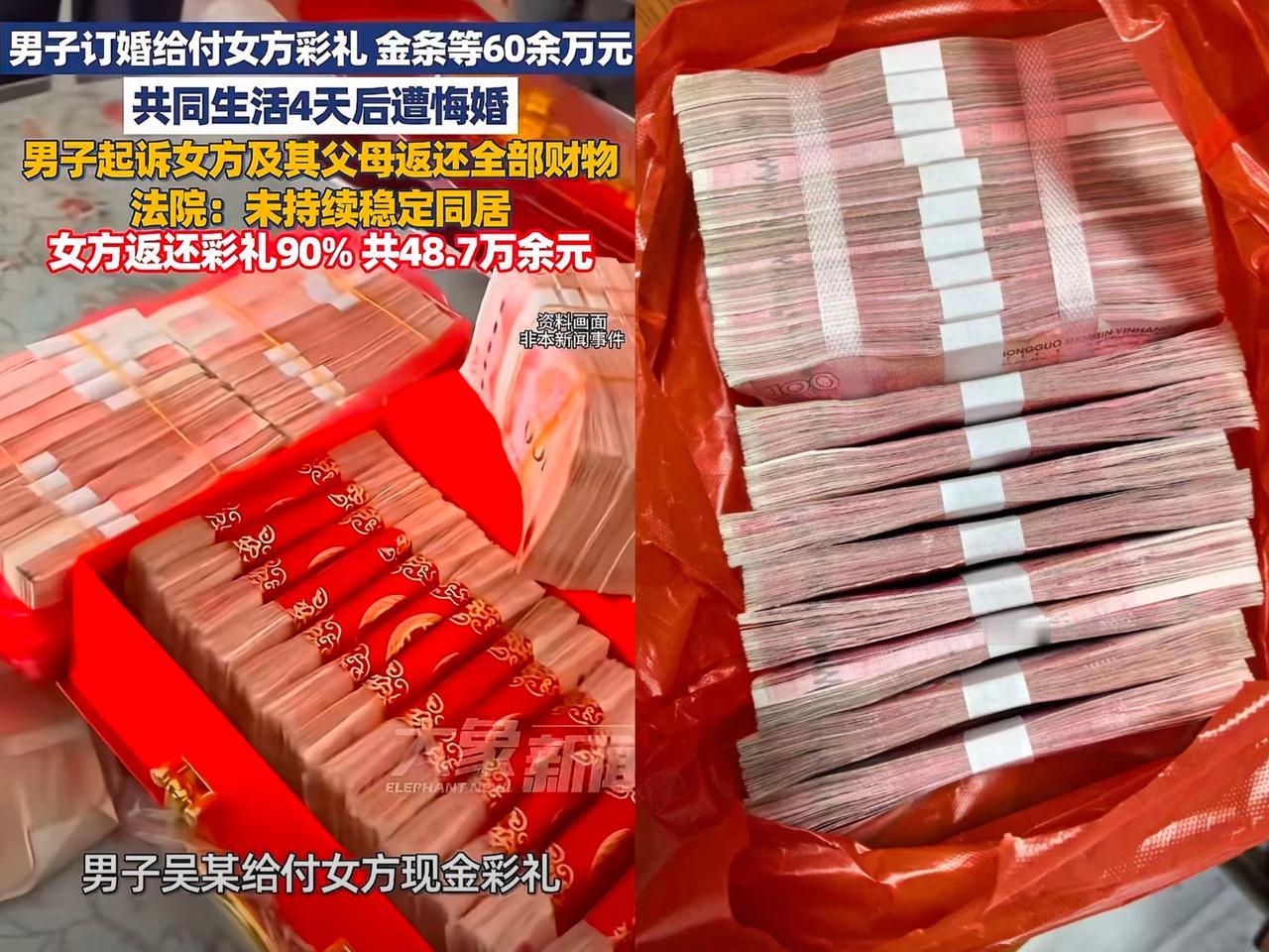这下好了，彻底瞒不住了，全国人都知道江西的聘礼高了！
​江西一男子只是和女子订婚