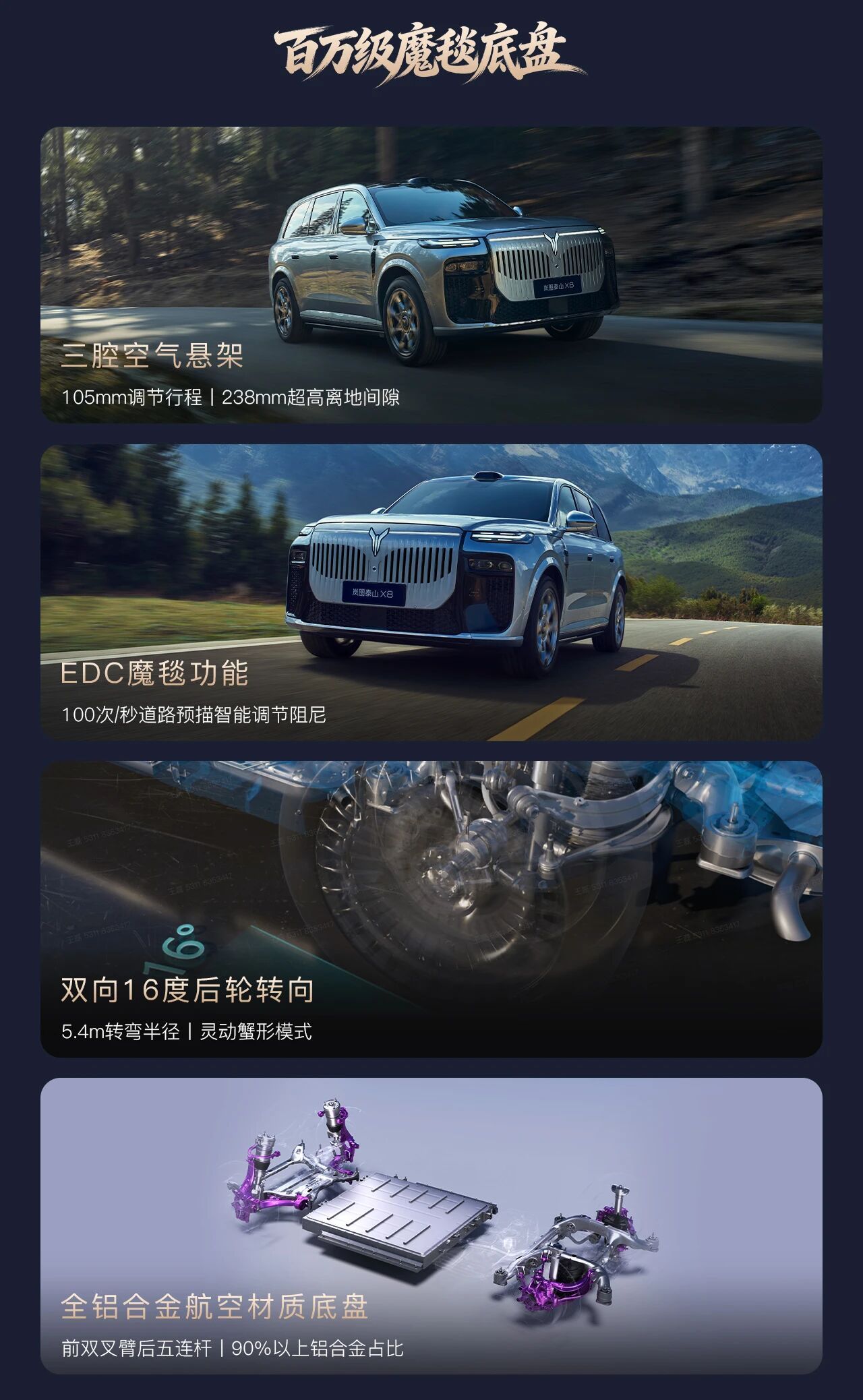 又一台伪装成“8系SUV”的9系，岚图泰山X8！5.2米的车长，将近3.1米的轴
