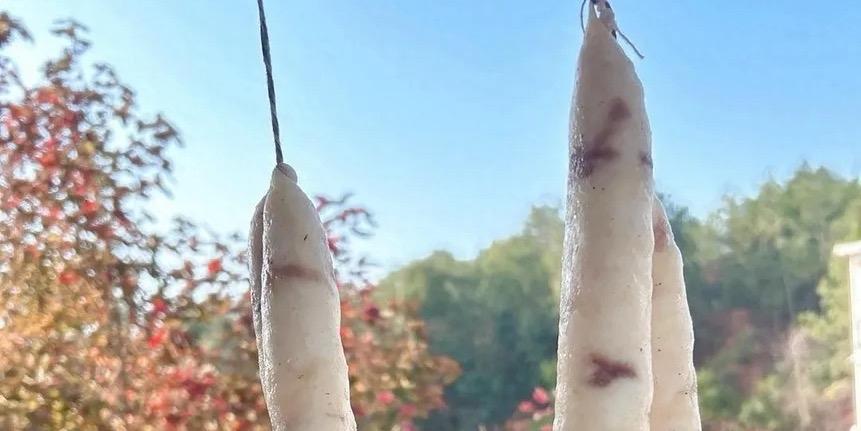 春节将至，香肠成为众多家庭的年货首选。近日，江西一位网友晒出婆婆制作的“九分肥肉