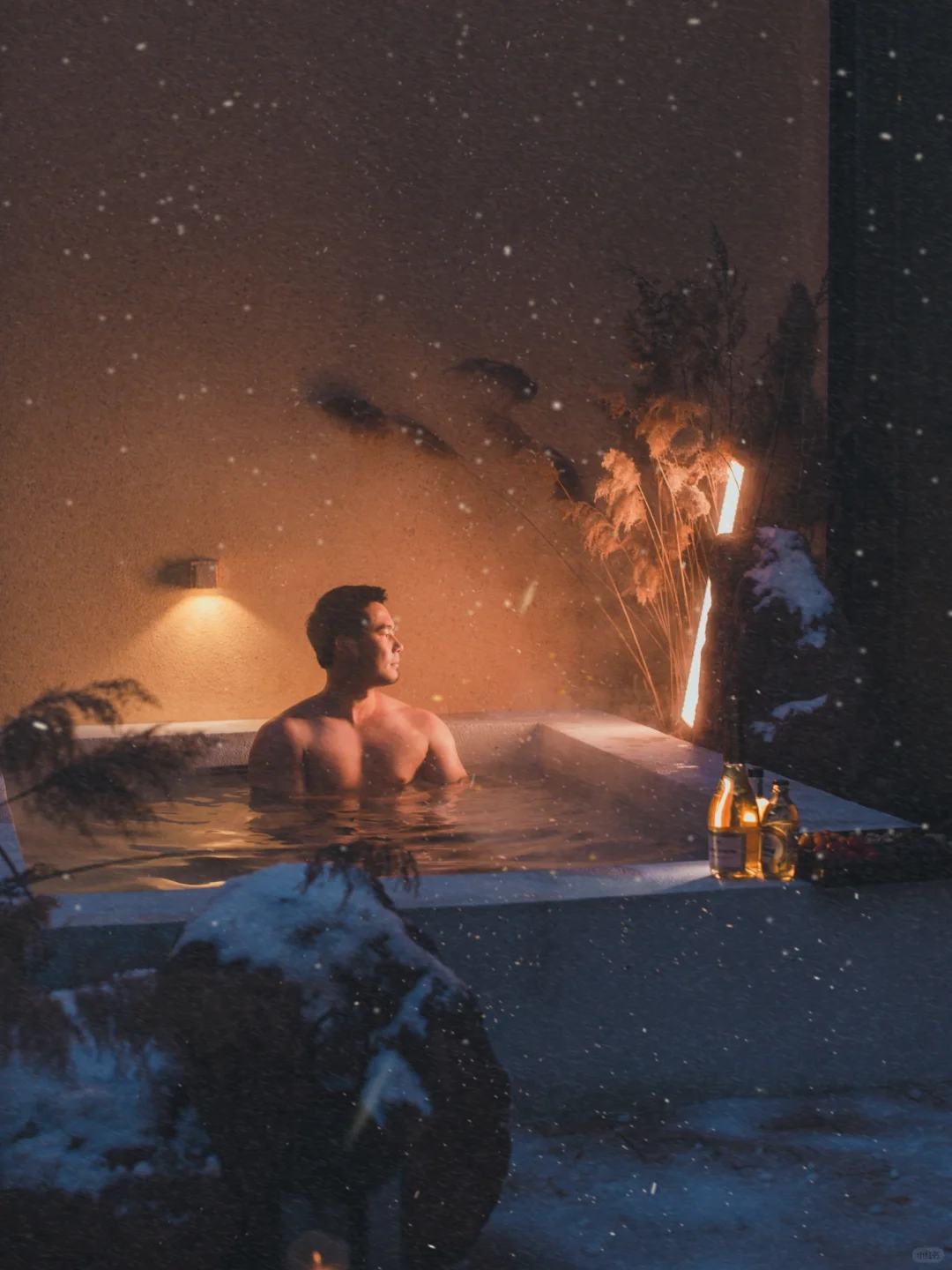 野鸭湖畔私汤小院，邂逅冬日极致浪漫