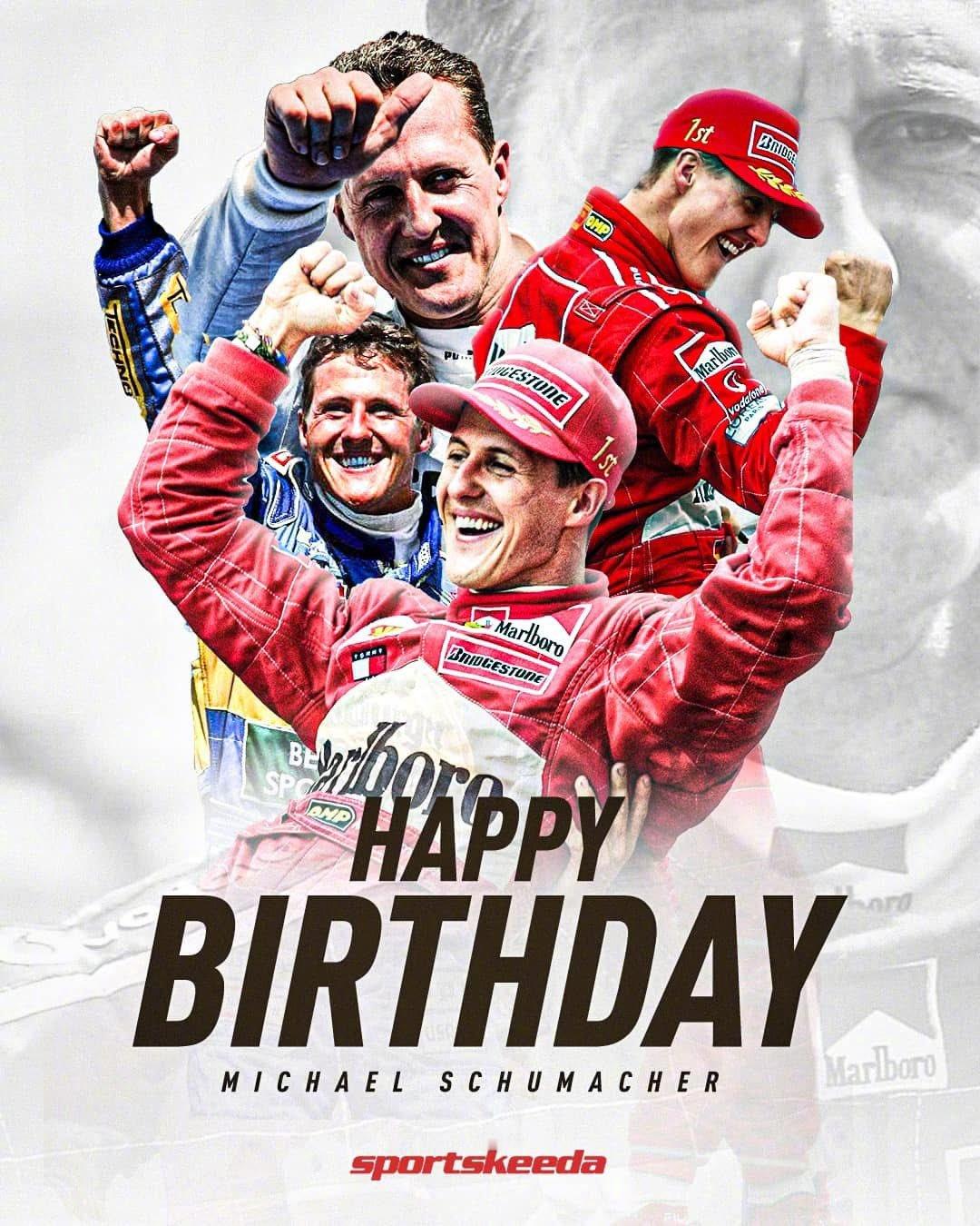 舒马赫今天57岁了 生日快乐，车王舒马赫。 