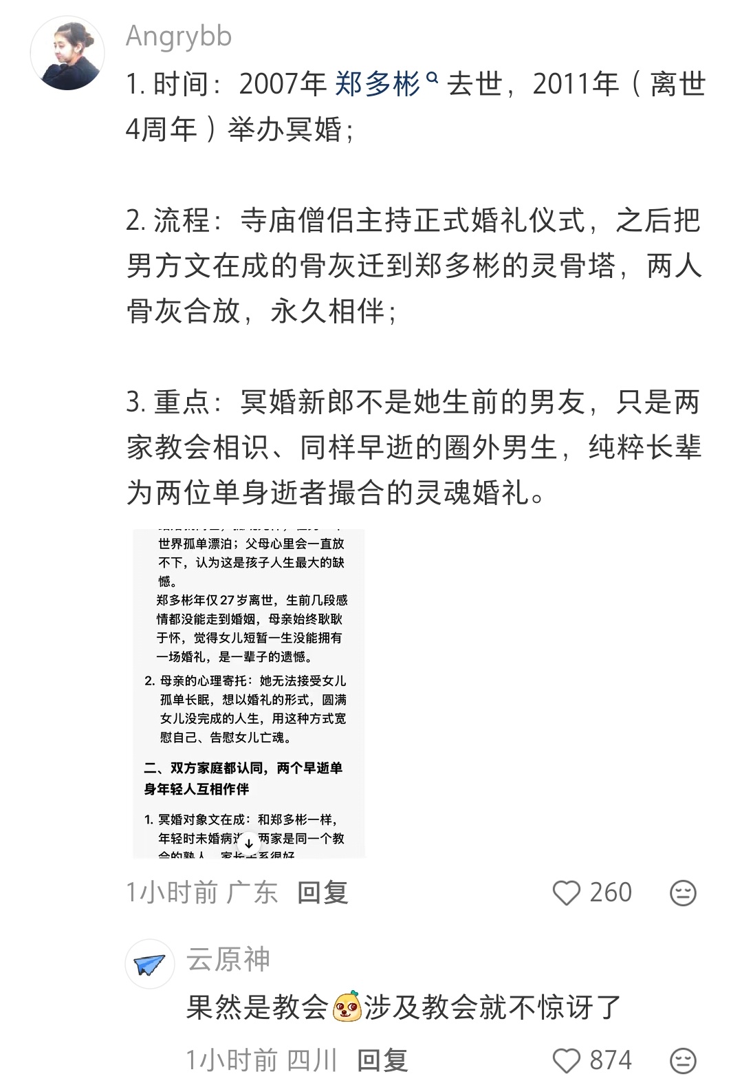 好离谱……这个韩国女演员去世之后，家里人给她配了ming婚，还光明正大的举行了仪