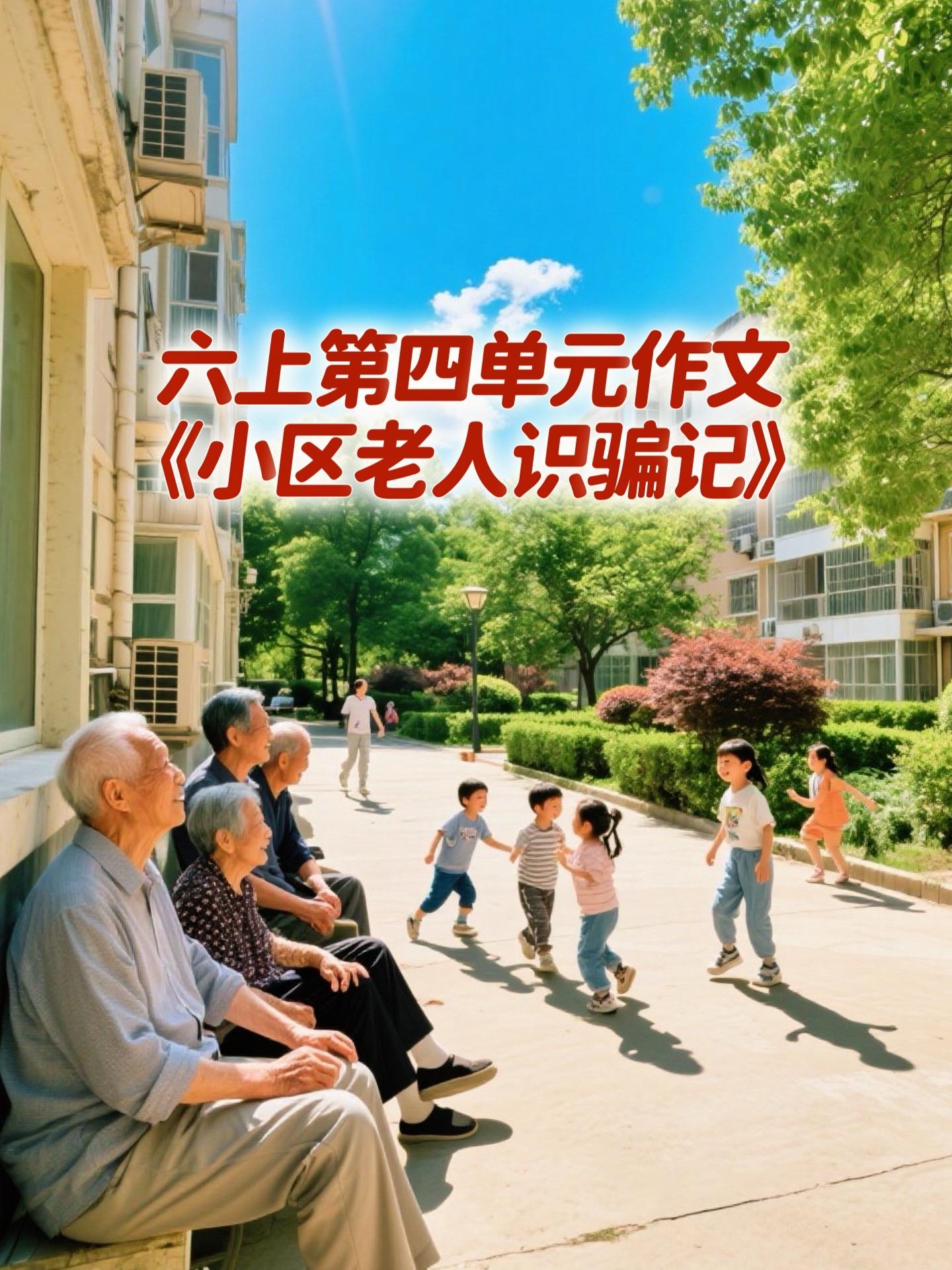 《小区老人识骗记》 优秀范文。家长必读，小学六年级上册第四单元习作《笔...