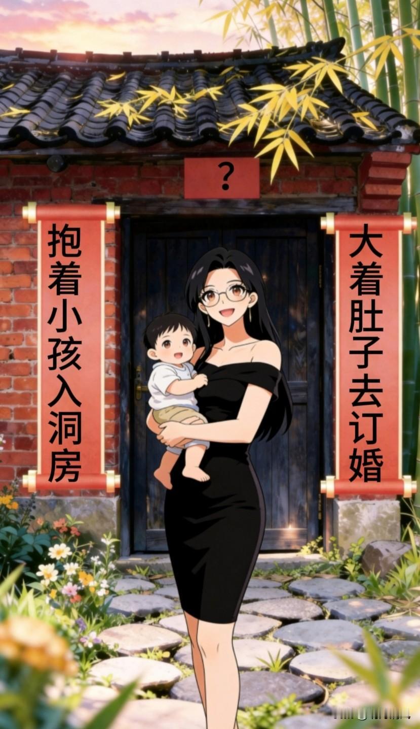 缺一个惊艳横批，高手请
上联:大着肚子去订婚
下联:抱着小孩入洞房
横批:？？？