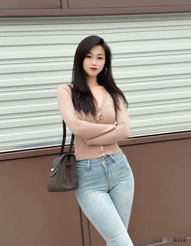 甜美穿搭指南 | 温柔针织衫+牛仔裤