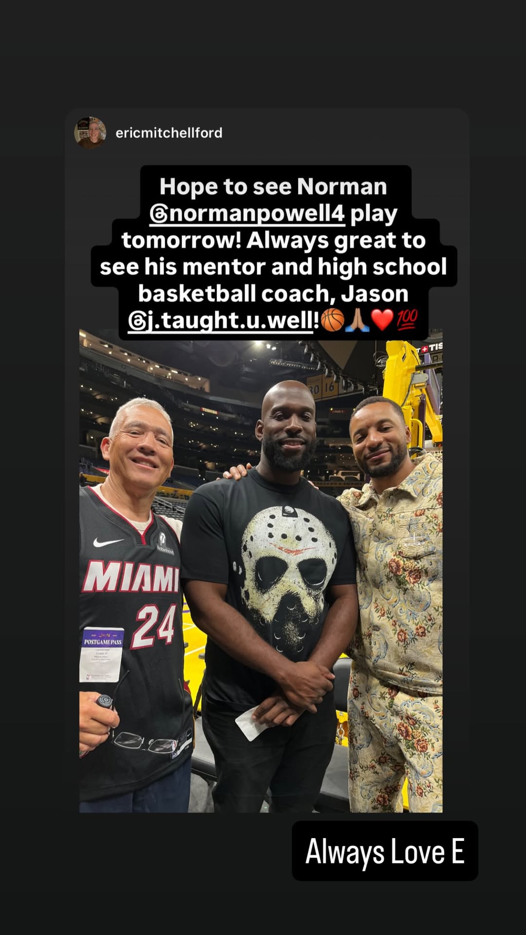 诺曼-鲍威尔ins更新了一篇新动态