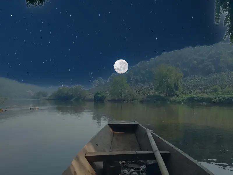 上联:天上有月好走路
下联:河里无水难行舟