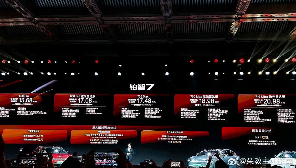 丰田铂智7预售价格终于发布了！价格一步到位，超出预期。600 Pro 15.68