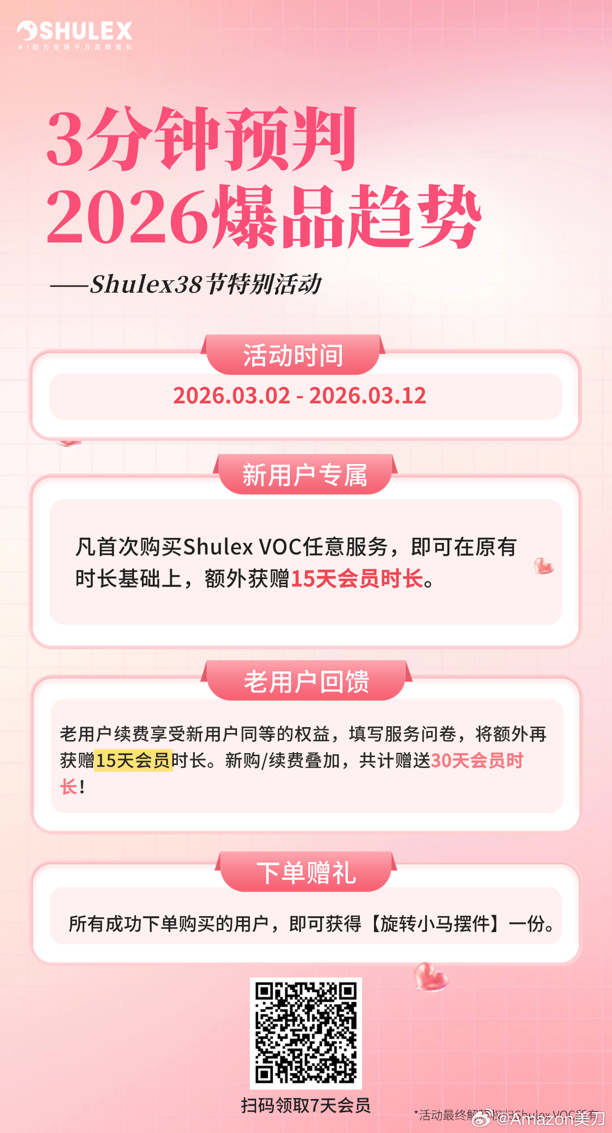 Shulex 3.8 跨境人专属活动来啦！🎉用 AI 看懂评论・读懂用户・抓住