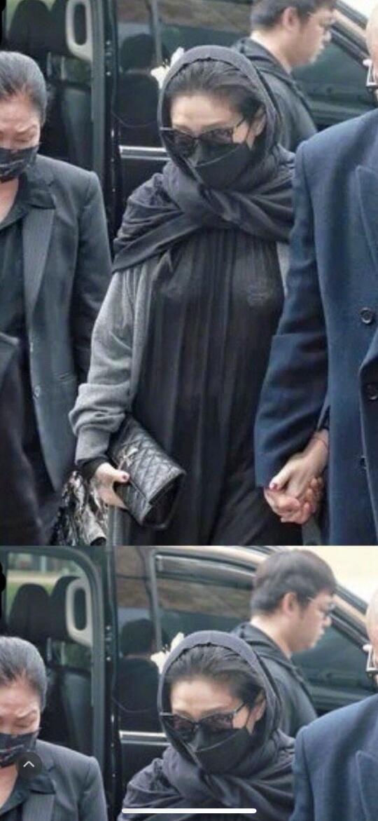 大S、具俊晔在小S公公葬礼 改图前照片见1🖤