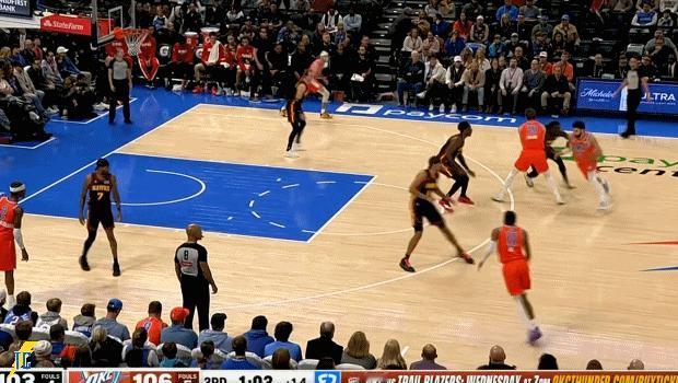 第三节雷霆一度领先15分，还以为今天可以三节打卡，但老鹰追至7分分差打停马戴。暂