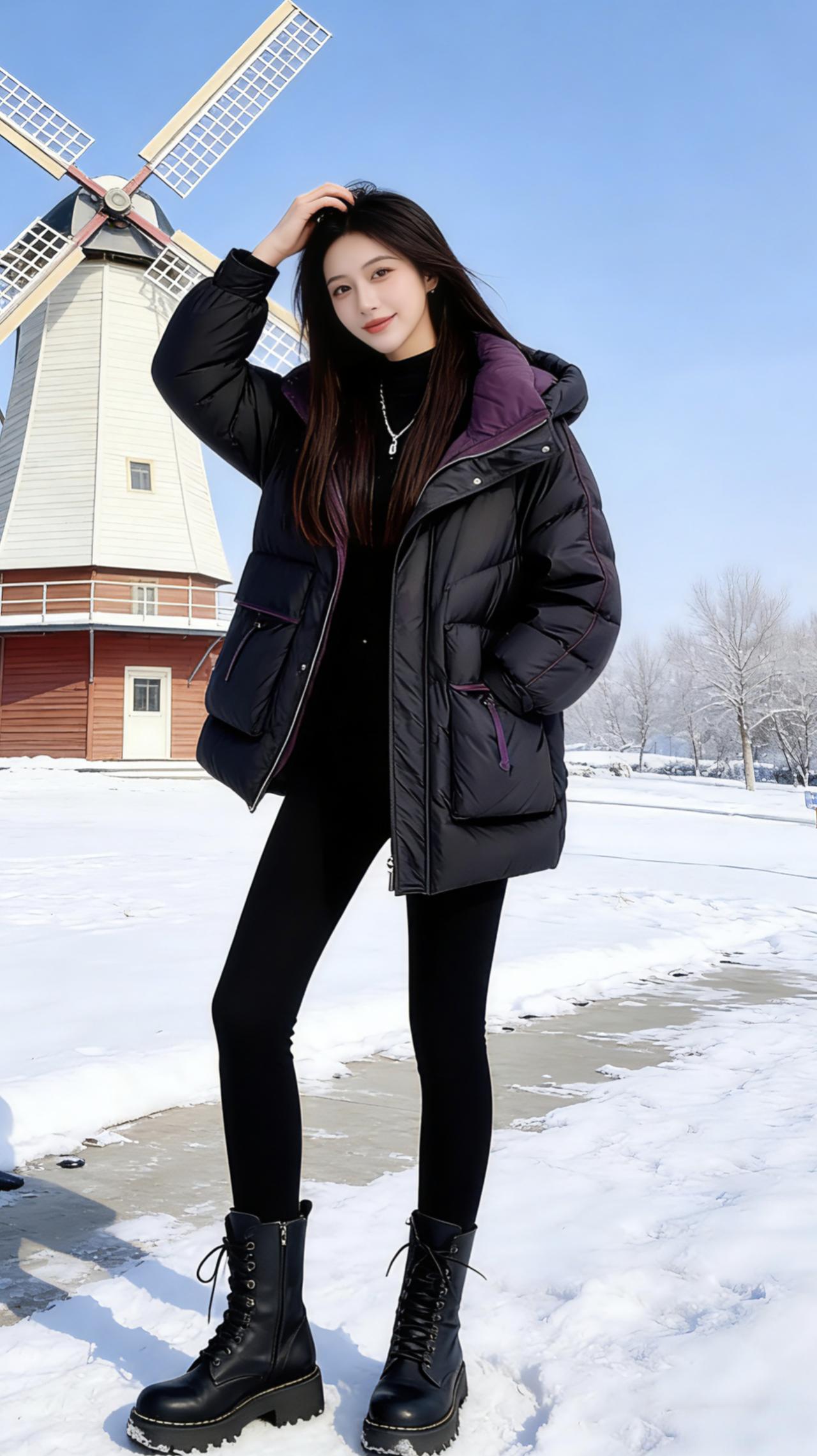 这也太好看了 保暖穿搭 棉服也能穿出时尚感 女装穿搭棉服外套